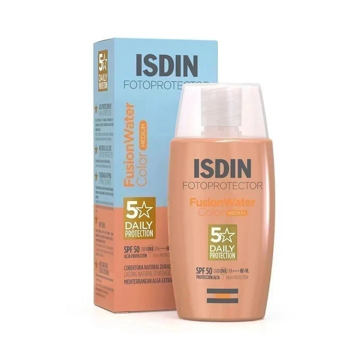 کرم ضد آفتاب رنگی فیوژن واتر کالرSPF5ایزدین حجم 50 میل